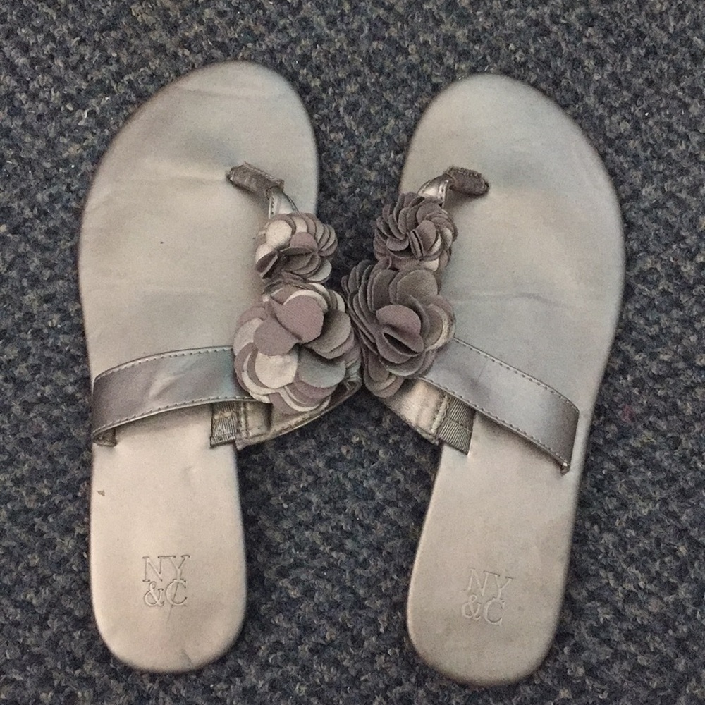 Silver Sandals.